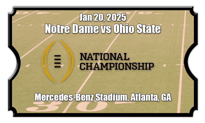 National Championship Game Notre Dame Vs OSU